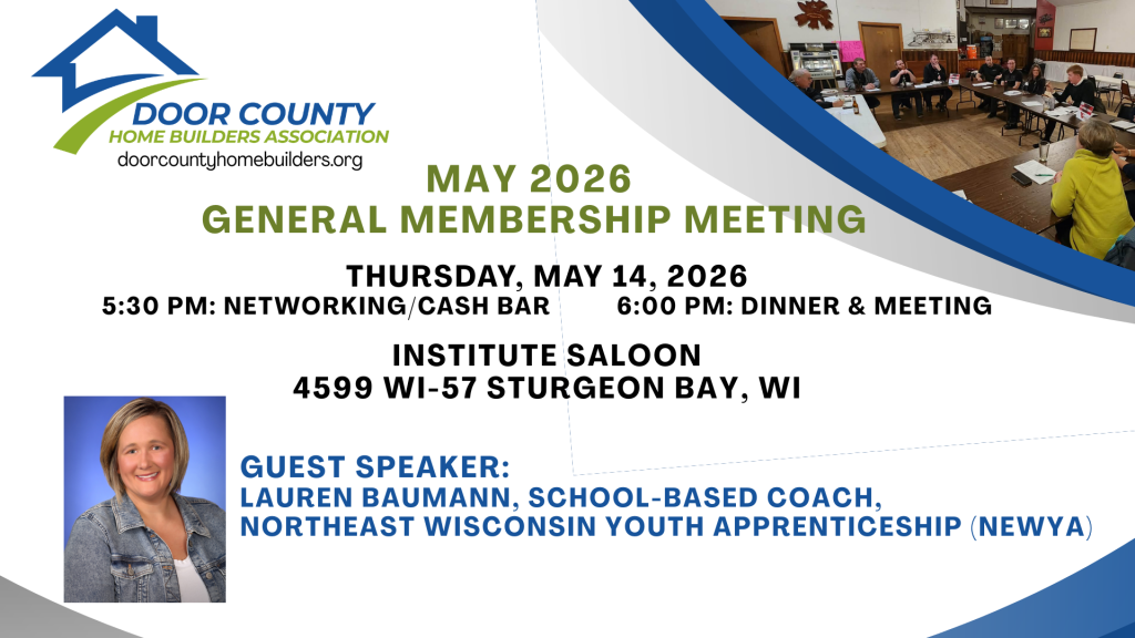 Door County Home Builders Association May 2026 Meeting